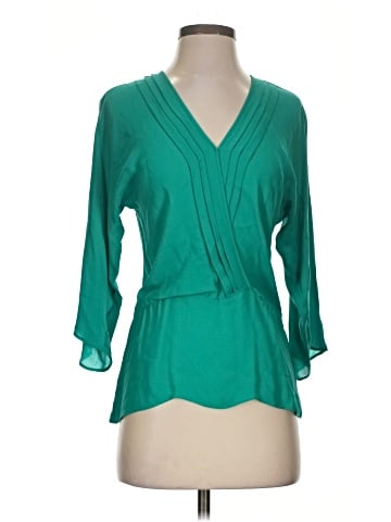 Parker 3/4 Sleeve Silk Top (view 1)