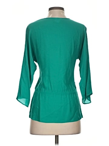 Parker 3/4 Sleeve Silk Top (view 2)