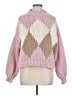 Altar'd State 100% Polyester Hearts Pink Pullover Sweater Size M - photo 1