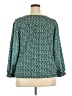 Preswick & Moore 100% Polyester Teal 3/4 Sleeve Blouse Size 2X - photo 2