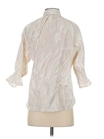 Boho Chic 3/4 Sleeve Button-Down Shirt (view 2)