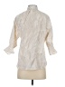 Boho Chic Ivory 3/4 Sleeve Button-Down Shirt Size S - photo 2