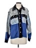 Pol 100% Cotton Print Blue Denim Jacket Size S - photo 1