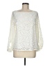 Laundry by Shelli Segal Ivory Long Sleeve Blouse Size M - photo 1