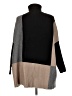 Joseph A. Color Block Black Poncho Size M - photo 2