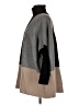 Joseph A. Color Block Black Poncho Size M - photo 5