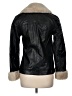 River Island 100% Polyurethane Solid Black Faux Fur Jacket Size 6 - photo 2