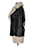 River Island 100% Polyurethane Solid Black Faux Fur Jacket Size 6 - photo 5