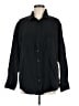 Gap 100% Cotton Solid Black Long Sleeve Button-Down Shirt Size M - photo 1