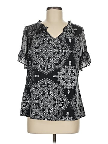 Perseption Concept Short Sleeve Blouse (view 1)