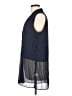 Lumiere 100% Polyester Blue Sleeveless Blouse Size L - photo 5