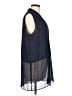 Lumiere 100% Polyester Blue Sleeveless Blouse Size L - photo 4
