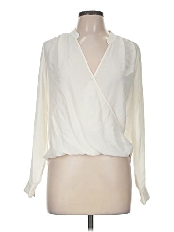 Splendid Long Sleeve Silk Top (view 1)