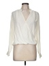 Splendid 100% Silk Ivory Long Sleeve Silk Top Size M - photo 1