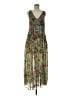Free People 100% Polyester Tropical Green Cocktail Dress Size M - photo 1