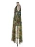 Free People 100% Polyester Tropical Green Cocktail Dress Size M - photo 5