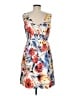 Donna Morgan 100% Polyester Floral Blue Casual Dress Size 6 - photo 2