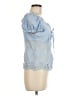 Shein Blue Short Sleeve Blouse Size 6 - photo 4