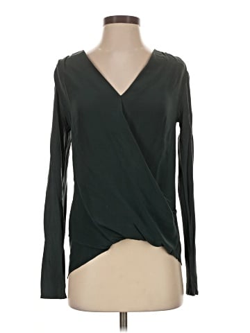 Bailey 44 Long Sleeve Silk Top (view 1)