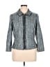 White House Black Market Tweed Blue Jacket Size 14 Petite - photo 1
