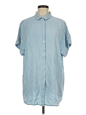 Soft Surroundings Short Sleeve Button-Down Shirt (view 1)