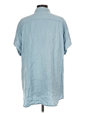 Soft Surroundings Short Sleeve Button-Down Shirt (view 2)