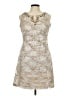 Jessica Howard 100% Polyester Graphic Tan Casual Dress Size 10 (petite) - photo 1