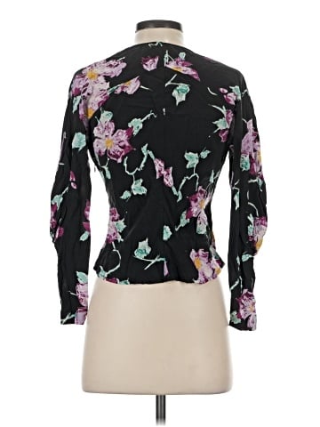 A.L.C. 3/4 Sleeve Silk Top (view 2)