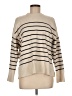 Zara Stripes Ivory Turtleneck Sweater Size M - photo 1