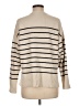 Zara Stripes Ivory Turtleneck Sweater Size M - photo 2