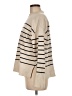 Zara Stripes Ivory Turtleneck Sweater Size M - photo 5