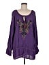 Double D Ranch Purple Long Sleeve Blouse Size M - photo 1