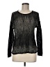 Eileen Fisher Metallic Black Pullover Sweater Size M (petite) - photo 1