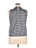 Blue Tassel Gray Sleeveless Blouse Size 1X - photo 2