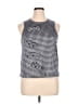Blue Tassel Gray Sleeveless Blouse Size 1X - photo 1