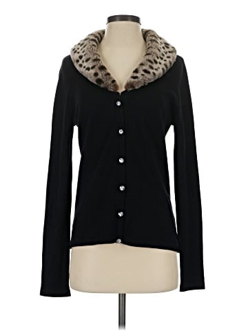 White + Warren Silk Cardigan (view 1)