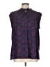 Joe Fresh 100% Polyester Blue Sleeveless Blouse Size L - photo 1