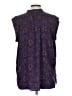 Joe Fresh 100% Polyester Blue Sleeveless Blouse Size L - photo 2