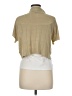 Dots Tan Short Sleeve Top Size M - photo 2