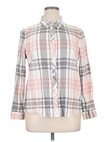 Faded Glory Long Sleeve Button-Down Shirt (view 1)