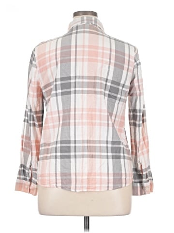 Faded Glory Long Sleeve Button-Down Shirt (view 2)