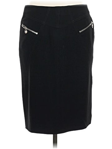 Versace Zip Accent Pencil Skirt  (view 2)