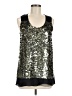 Givenchy 100% Modal Gold Black Sequin Blouse Size M - photo 1
