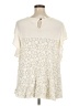 Matilda Jane Ivory Short Sleeve Blouse Size XL - photo 2