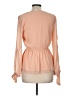 Lulus 100% Polyester Orange Long Sleeve Blouse Size M - photo 2