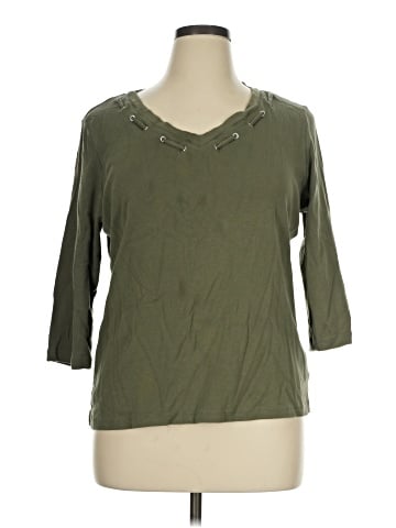 Karen Scott 3/4 Sleeve T-Shirt (view 1)