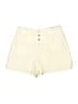 Express Solid Ivory Shorts Size 10 - photo 1
