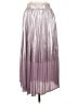 On Twelfth 100% Polyester Metallic Silver Formal Skirt Size L - photo 2