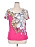 Elementz Pink Short Sleeve Blouse Size XL - photo 1