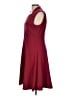 Calvin Klein Solid Red Burgundy Cocktail Dress Size 10 - photo 5